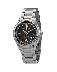 Men's MHA Stainless Steel Black Dial Watch