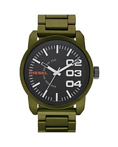 Men's Military Military Green Aluminum Black Dial Watch