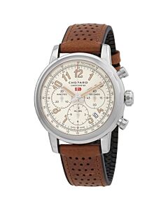 Men's Mille Miglia GT XL Chronograph Leather Beige Dial Watch
