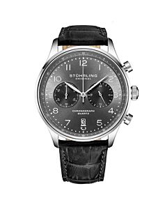 Men's Monaco Chronograph Leather Gunmetal Dial Watch
