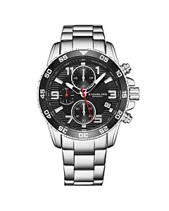 Men's Monaco Chronograph Stainless Steel Black Dial Watch
