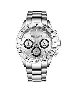 Men's Monaco Chronograph Stainless Steel Silver-tone Dial Watch
