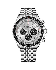 Men's Monaco Chronograph Stainless Steel Silver-tone Dial Watch