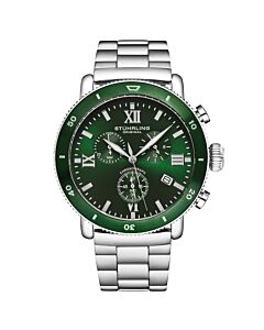 Men's Monaco Chronograph Stainless Steel Green Dial Watch