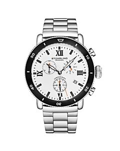 Men's Monaco Chronograph Stainless Steel White Dial Watch