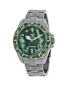 Men's Montego Vintage Stainless Steel Green Dial Watch