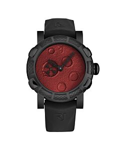 Men's Moon Dust Rubber Red Dial Watch