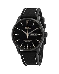 Men's Multifort Chronometer 1 Fabric Black Dial Watch