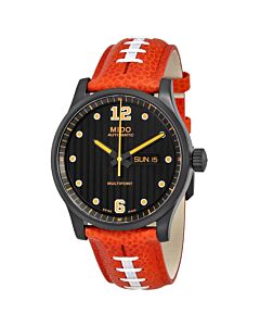 Men's Multifort Touchdown Special Edition Horween® Football Leather Black Dial