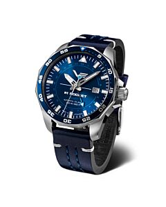 Men's N1 Rocket Leather Blue Dial Watch