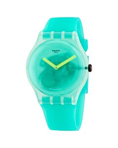 Men's Nature Blur Silicone Green Translucent Dial Watch