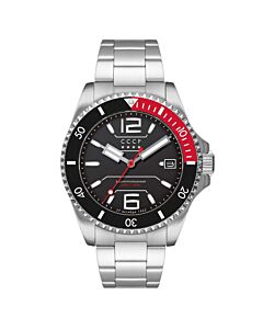 Men's Naval Alfa 200 Diver Stainless Steel Black Dial Watch