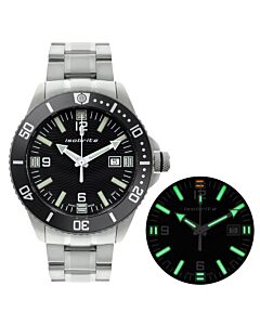 Men's Naval Series Stainless Steel Black Dial Watch