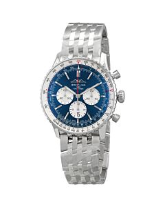 Men's Navitimer B01 Chronograph Stainless Steel Blue Dial Watch