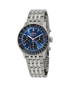 Men's Navitimer B01 Chronograph Stainless Steel Blue Dial Watch