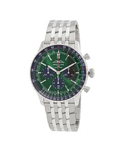 Men's Navitimer Chronograph Stainless Steel Green Dial Watch