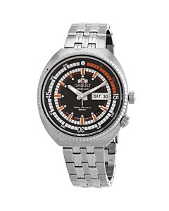 Men's Neo Classic Sports Stainless Steel Black Dial Watch