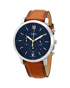 Men's Neutra Chronograph Leather Blue Dial Watch