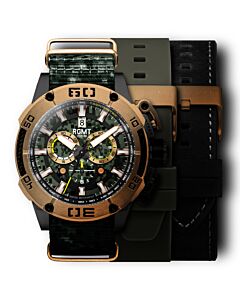 Men's New Battledress Chronograph Nylon Black Dial Watch