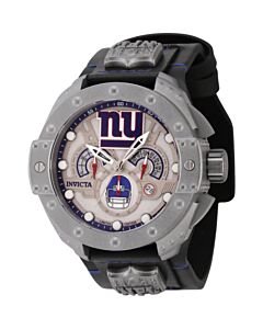 Men's NFL Chronograph Leather Gunmetal Dial Watch