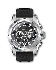 Men's NFL Chronograph Silicone Grey and Silver and White and Black Dial Watch