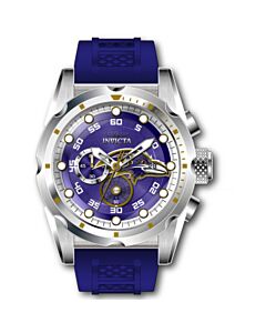 Men's NFL Chronograph Silicone Purple and Brown and Silver and White Dial Watch