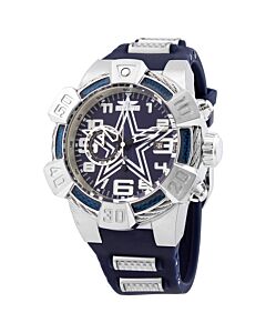 Men's NFL Chronograph Silicone with Glass Fiber Inserts Blue (Dallas Cowboys) Dial Watch