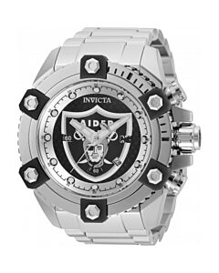 Men's NFL Chronograph Stainless Steel Black Dial Watch