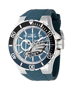Men's NFL Silicone Green Dial Watch