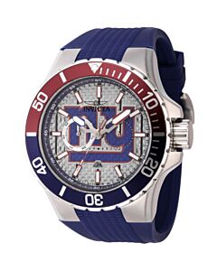 Men's NFL Silicone White Dial Watch