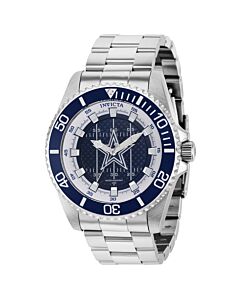 Men's NFL Stainless Steel Blue and White (Dallas Cowboys) Dial Watch