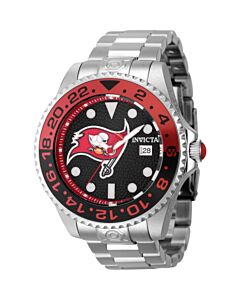 Men's Nfl Stainless Steel Red Dial Watch