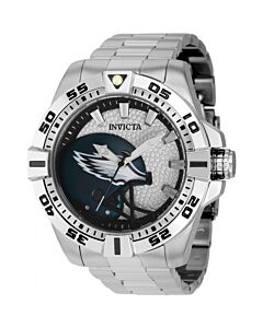 Men's NFL Stainless Steel Silver-tone Dial Watch