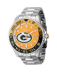 Men's NFL Stainless Steel Yellow Dial Watch
