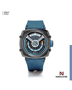 Men's Nick II Rubber Blue Dial Watch