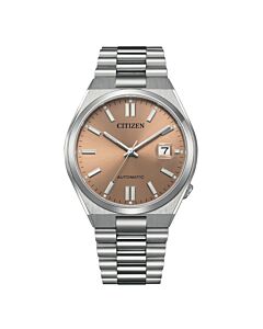 Men's Tsuyosa Stainless Steel Warm Sand Dial Watch