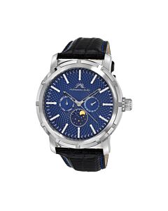 Men's NYCm21 Genuine Leather Blue Dial Watch