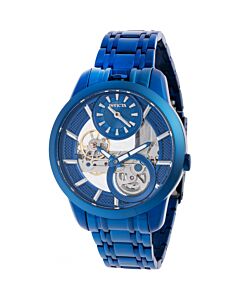 Men's Objet D Art Stainless Steel Blue Dial Watch