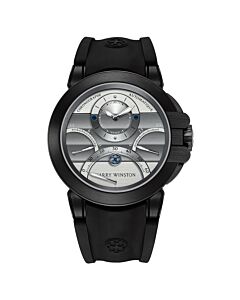 Men's Ocean Triple Retrograde Chronograph Rubber Silver & Grey Dial Watch