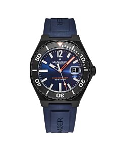 Men's Oceana Rubber Blue Dial Watch