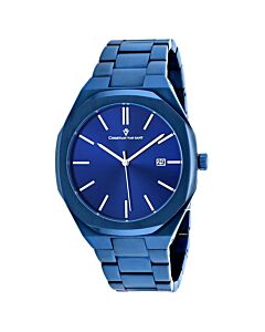 Men's Octavius Slim Stainless Steel Blue Dial Watch