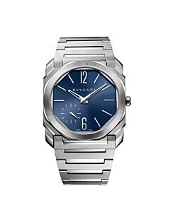 Men's Octo Finissimo Stainless Steel Blue Dial Watch