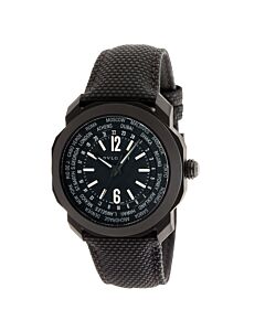 Men's Octo Roma Rubber Black Dial Watch