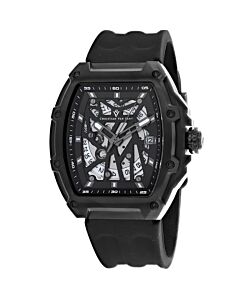 Men's Odyssey Rubber Black Dial Watch