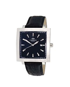 Men's ON4444 Leather Black Dial Watch
