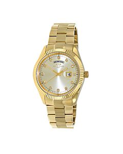 Men's ONZ3881 Stainless Steel Gold-tone Dial Watch