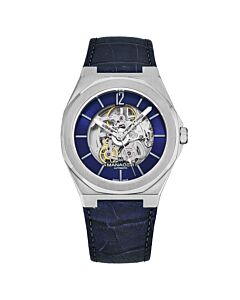 Men's Open mind Leather Blue Dial Watch