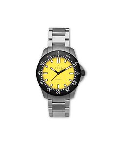Men's Open Water Automatics Stainless Steel Yellow Dial Watch