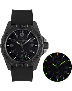 Men's Operator (Tritium Illuminated) Silicone Black Dial Watch