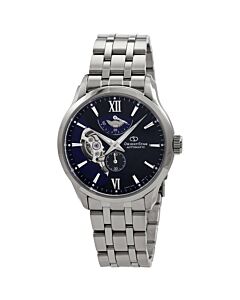 Men's Orient Star Stainless Steel Blue (Cut-Out) Dial Watch